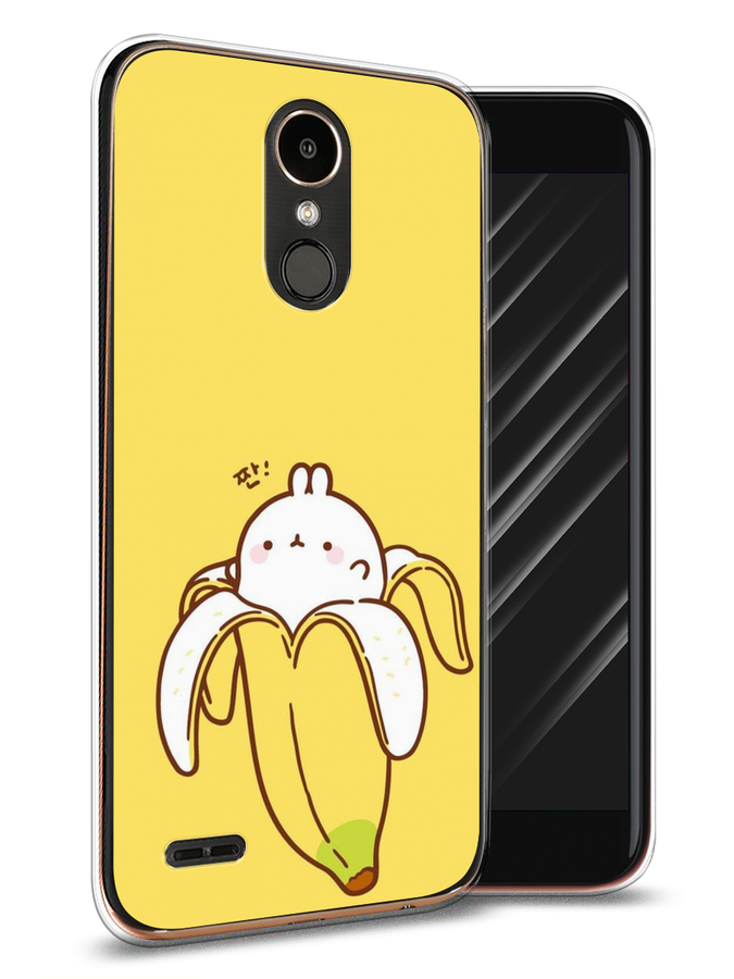

Чехол Awog на LG K10 2017 "Зайчик-бананчик", Желтый;белый, 81350-2