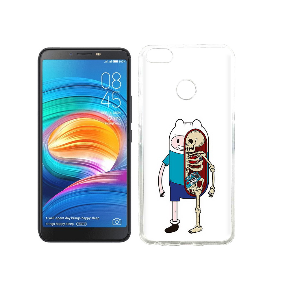 

Чехол MyPads Tocco для Tecno Camon X Финн скелет, Прозрачный, Tocco