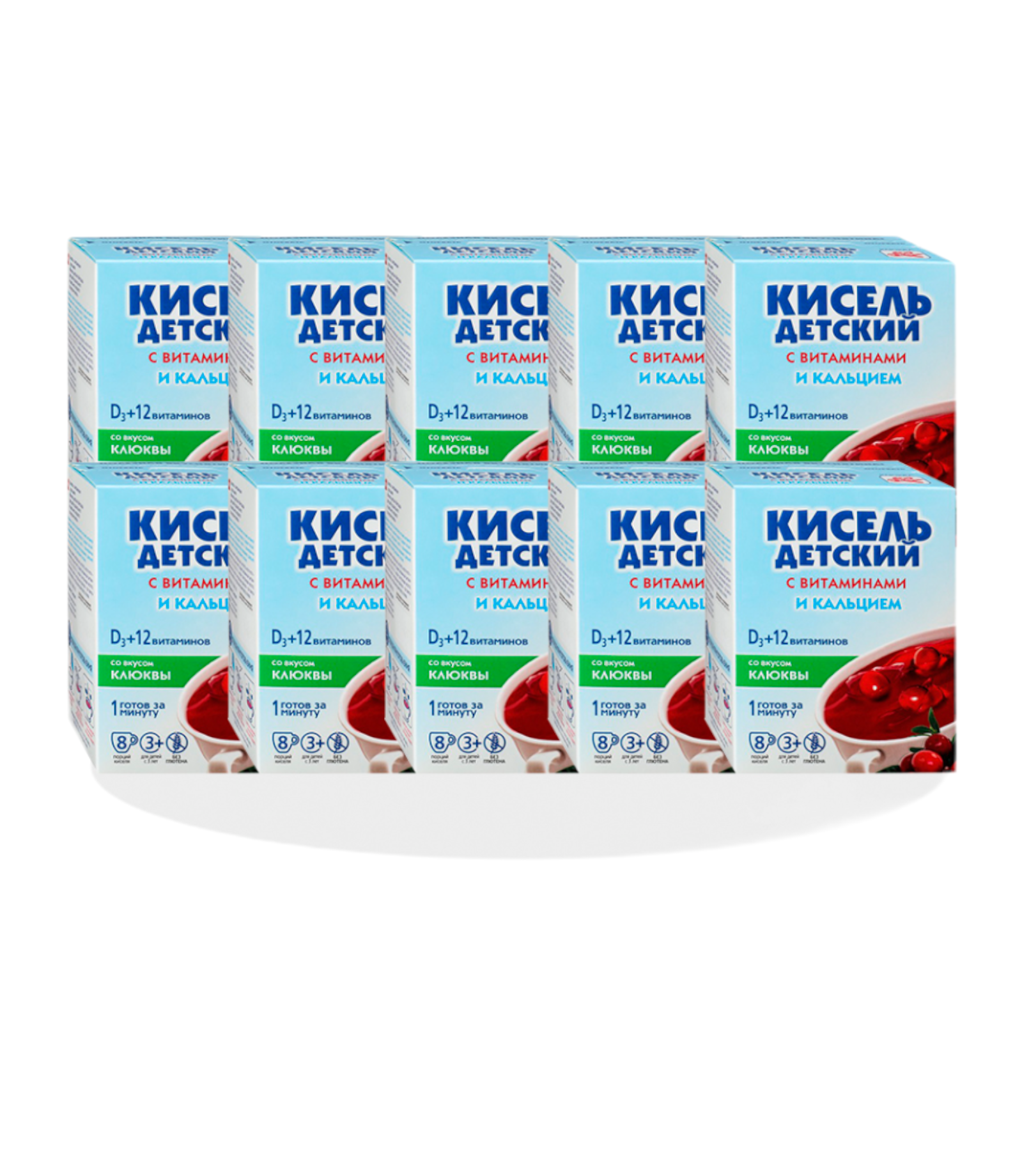 Кисель детский Витошка со вкусом клюквы, Валетек, 80 шт. по 25 г