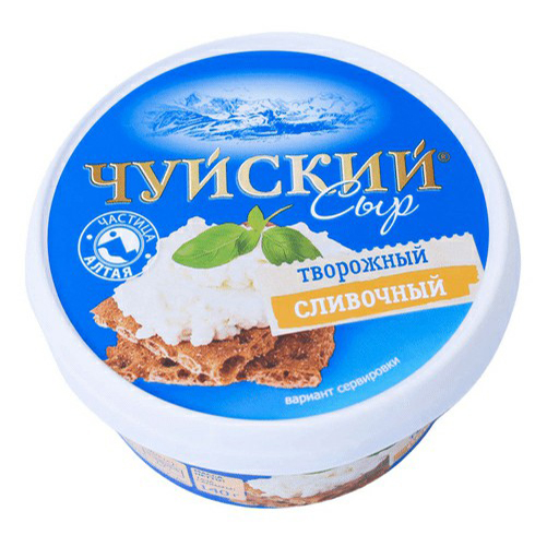 

Творожный сыр Чуйский плавленый сливочный 140 г