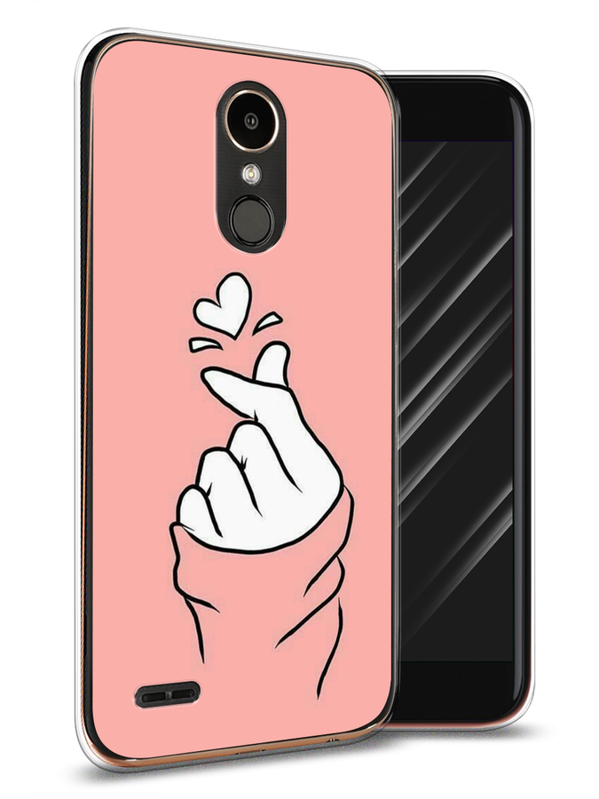 

Чехол Awog на LG K10 2017 "Любовь-щелк", Оранжевый, 81350-7