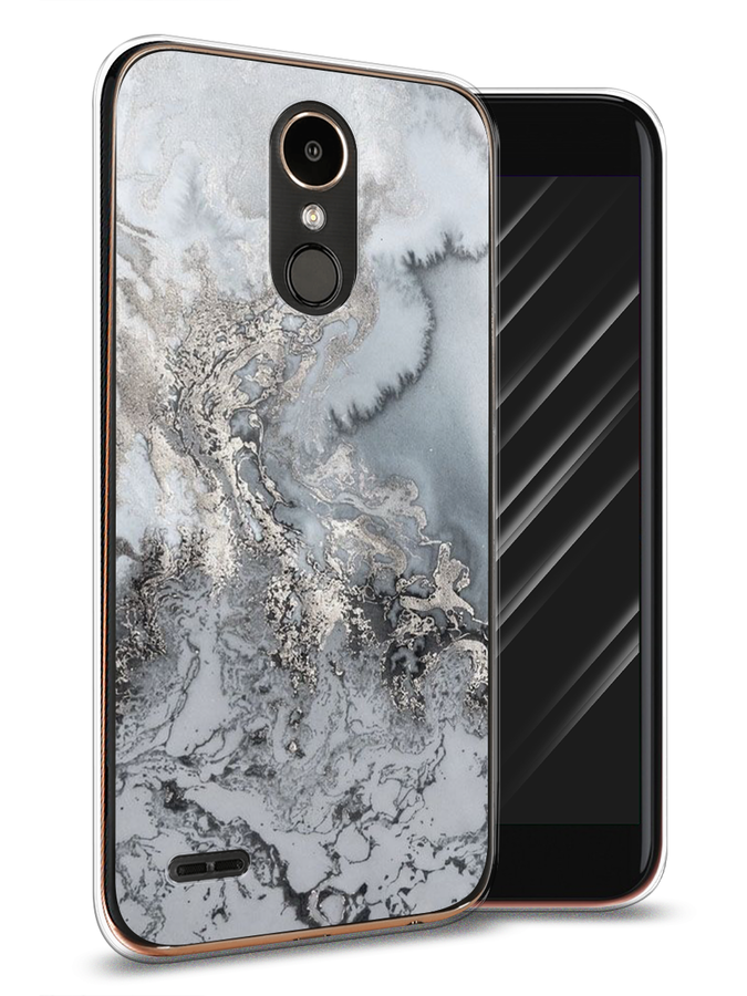 

Чехол Awog на LG K10 2017 "Морозная лавина серая", Серый;серебристый, 81350-3