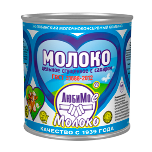 

Сгущенное молоко Любимое молоко 8,5% БЗМЖ 380 г