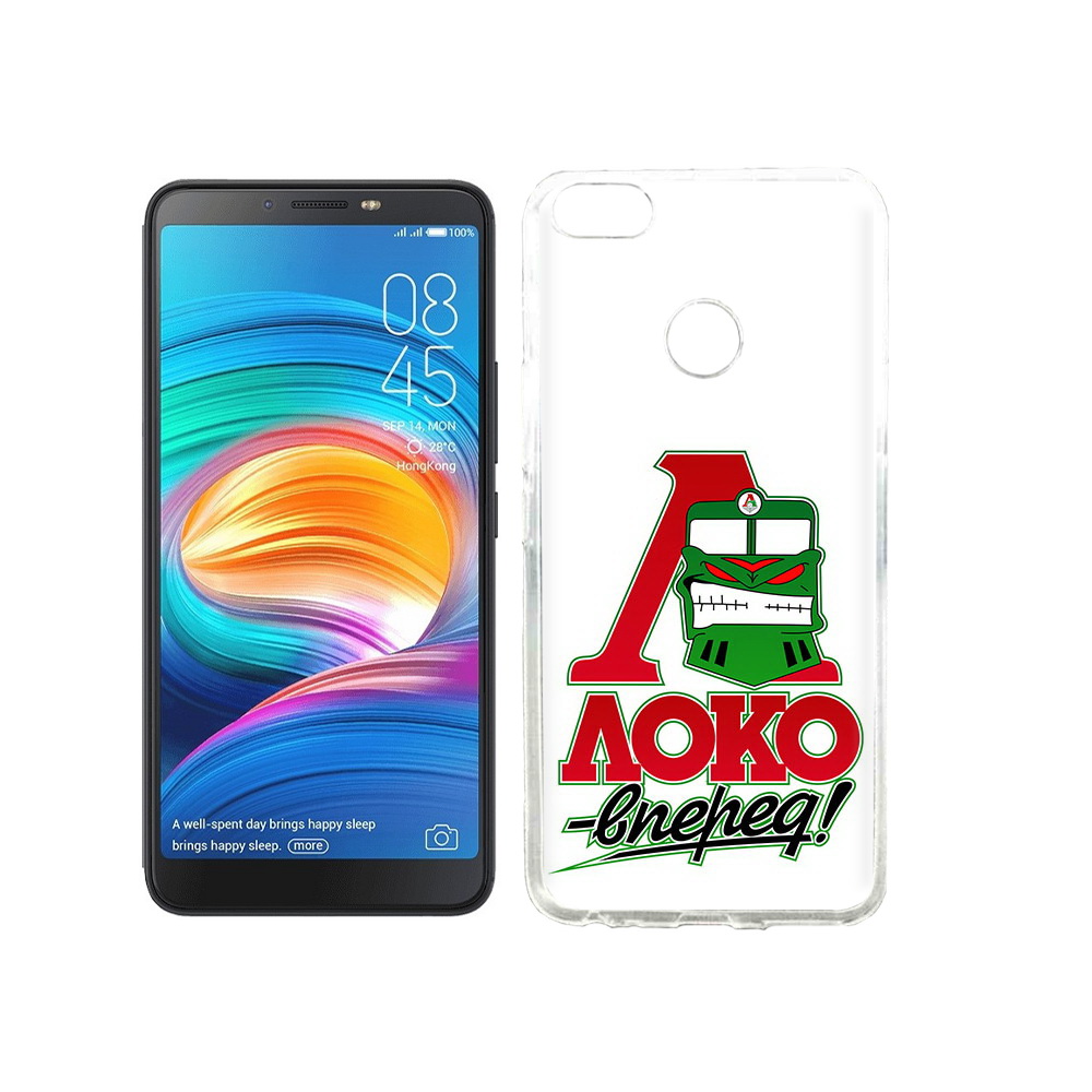 

Чехол MyPads Tocco для Tecno Camon X ФК локо вперед, Прозрачный, Tocco
