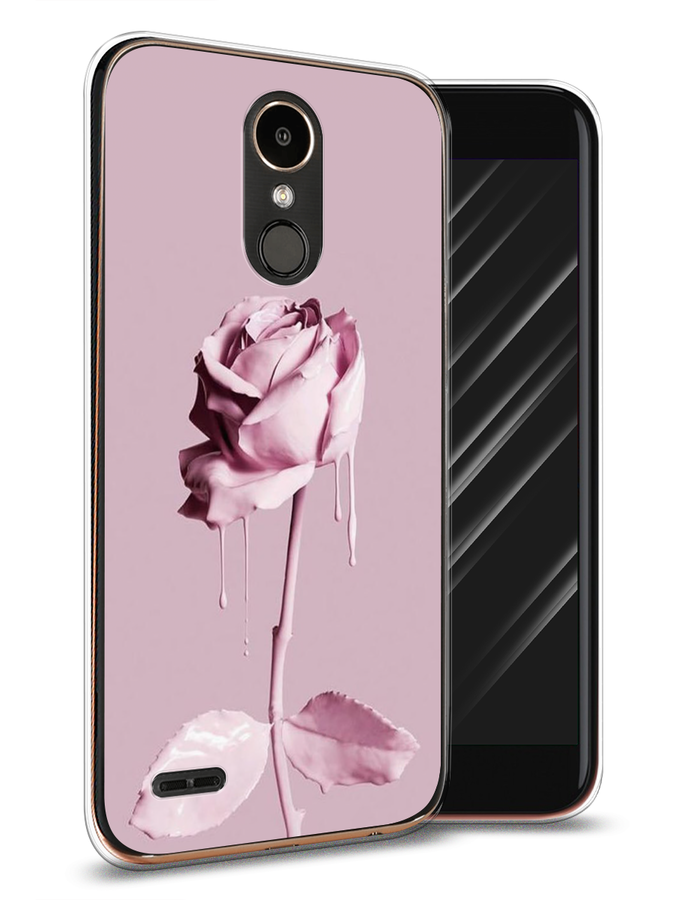 

Чехол Awog на LG K10 2017 "Роза в краске", Белый;розовый, 81350-8