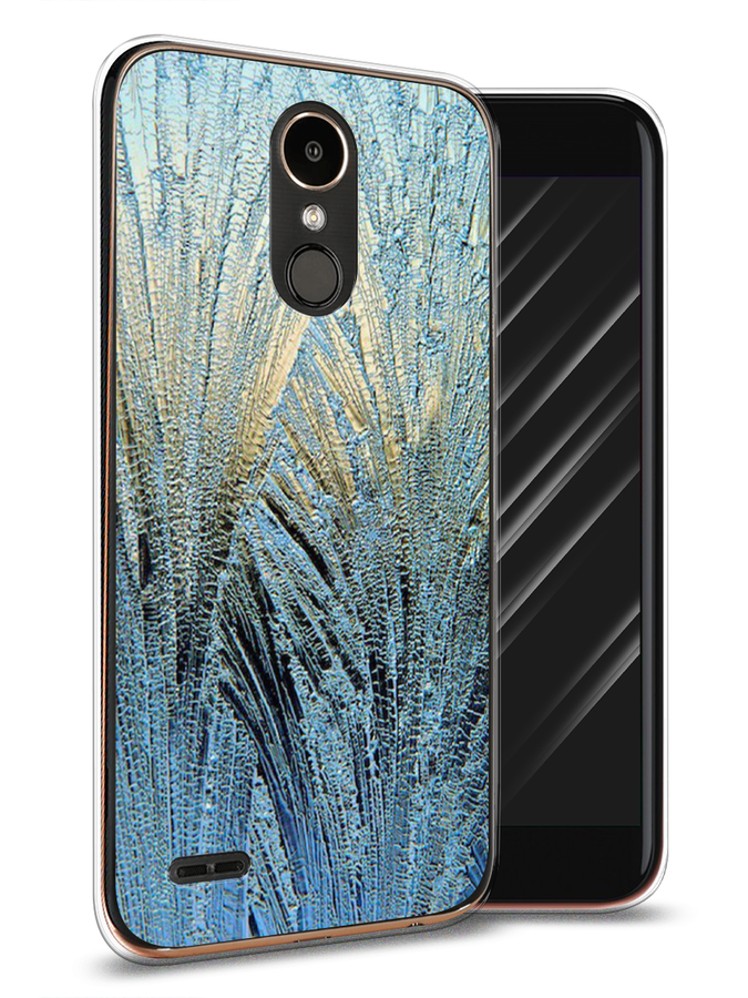 

Чехол Awog на LG K10 2017 "Лёд", Голубой, 81350-4