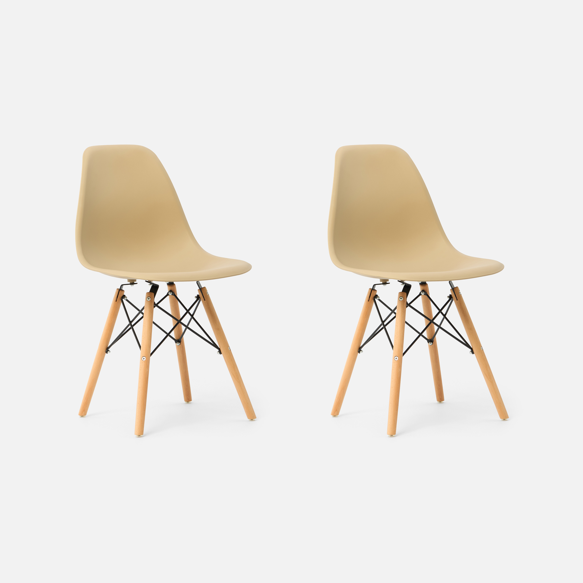 Стул Eames, бежевый, 2 шт