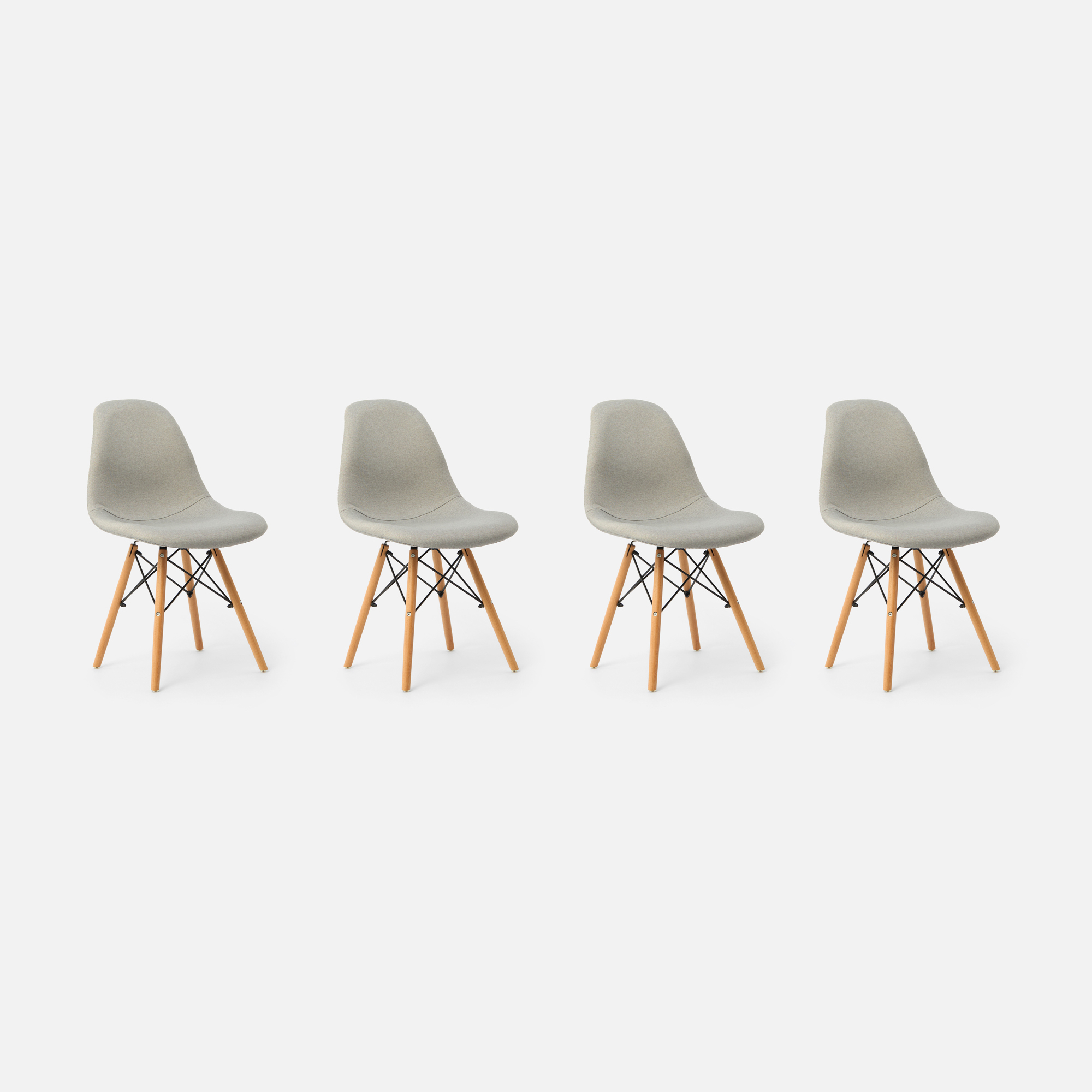 

Стул Eames, светло-серый, 4 шт, Eames ZT-007