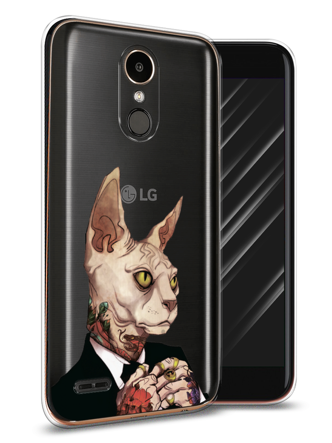

Чехол Awog на LG K10 2017 "Татуированный сфинкс", Бежевый;черный;красный, 81350-7