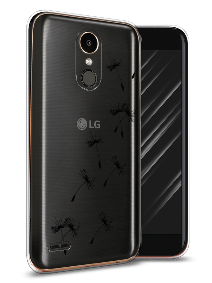 

Чехол Awog на LG K10 2017 "Летящие одуванчики", Черный, 81350-8