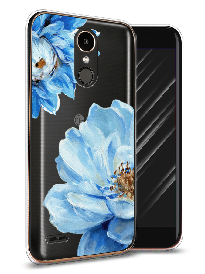 

Чехол Awog на LG K10 2017 "Голубые клематисы", Голубой, 81350-8