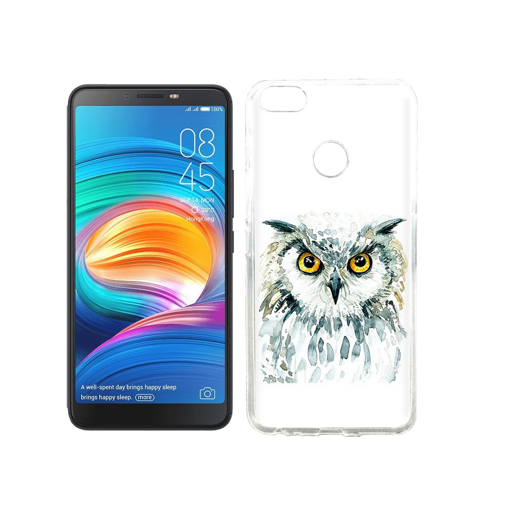 

Чехол MyPads Tocco для Tecno Camon X Серьезная сова, Прозрачный, Tocco