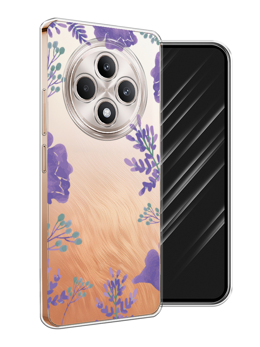 

Чехол Awog на Oppo Reno 12F "Сиреневая цветочная рамка", Прозрачный;фиолетовый, 2517850-1