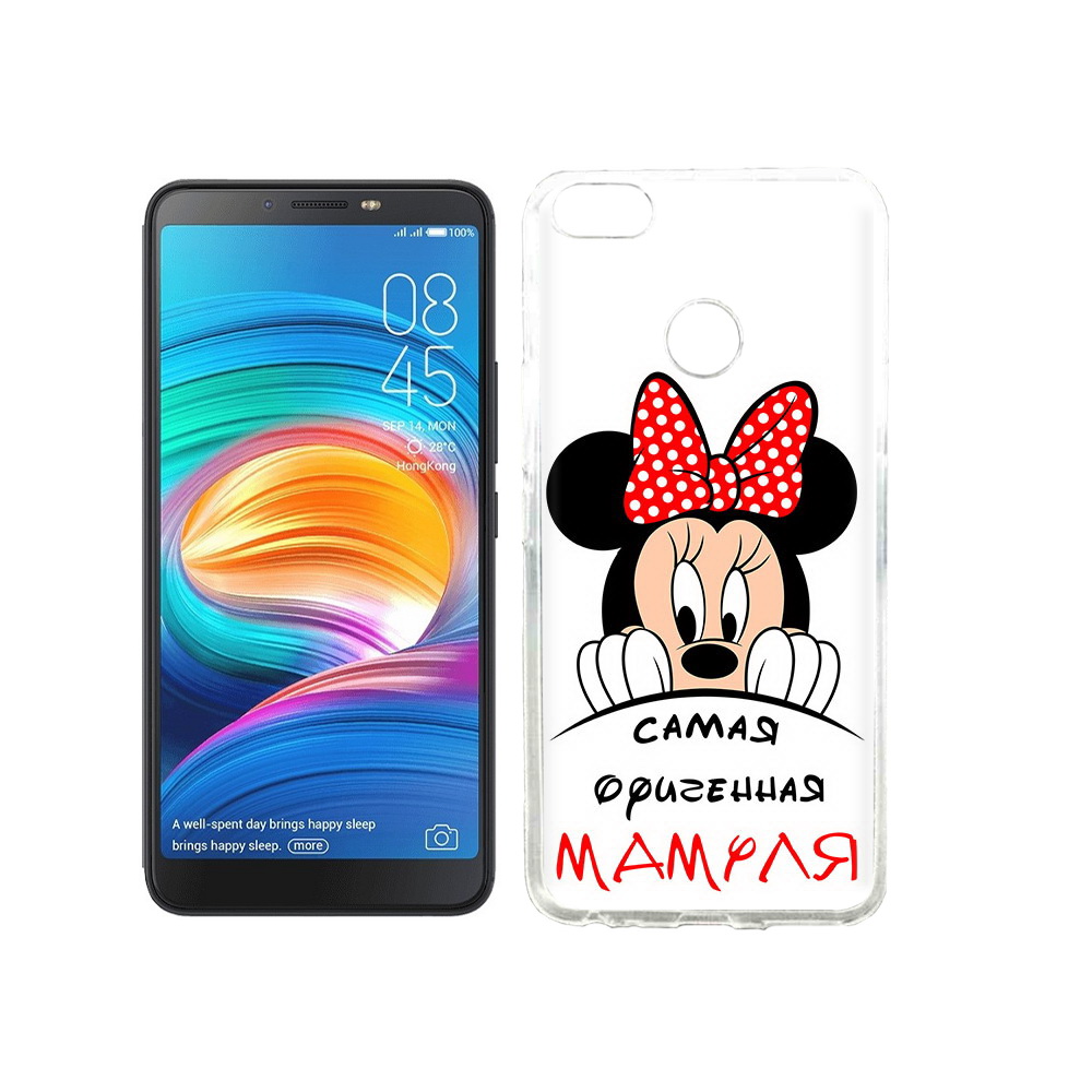 

Чехол MyPads Tocco для Tecno Camon X Самая лучшая мамуля Мини Маус, Прозрачный, Tocco