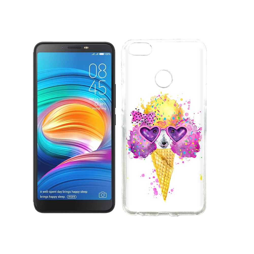 

Чехол MyPads Tocco для Tecno Camon X Рожок, Прозрачный, Tocco
