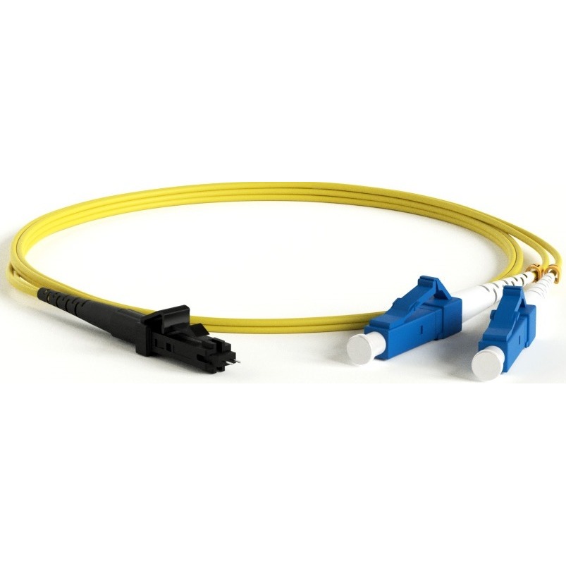 Патч-корд волоконно-оптический Hyperline FC-D2-9-LC/UR-MTRJM/UR-H-2M-PVC-YL 2.0m