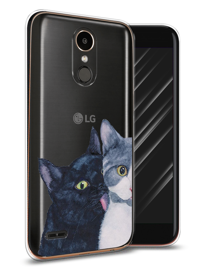 

Чехол Awog на LG K10 2017 "Кошачья любовь", Синий, 81350-1