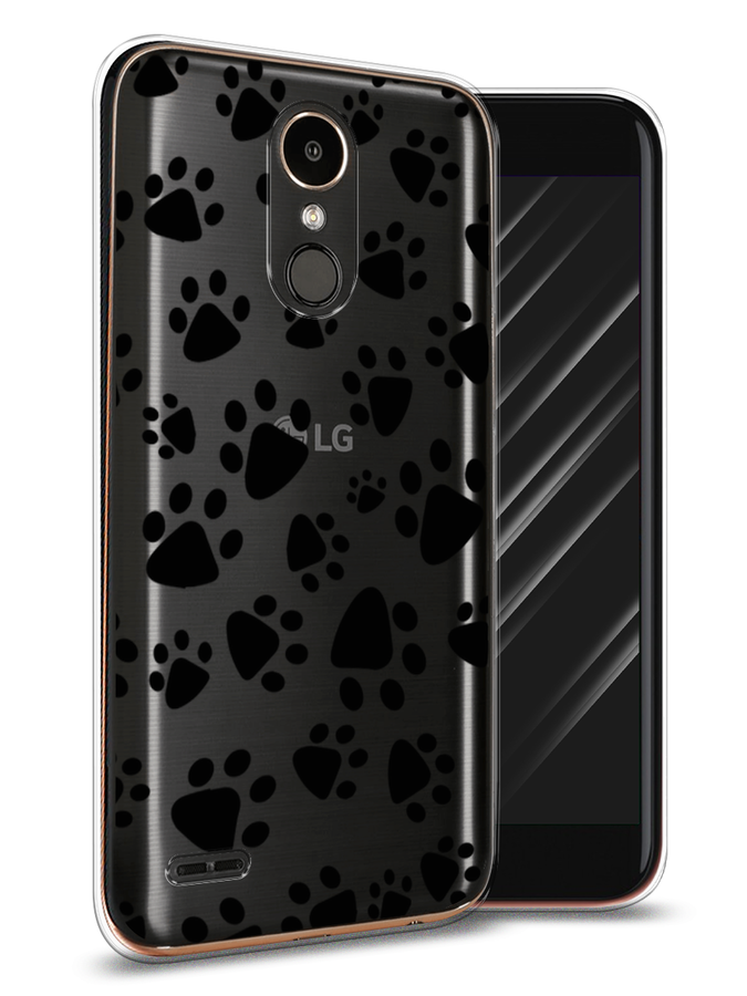 

Чехол Awog на LG K10 2017 "Лапки черные", Черный, 81350-2