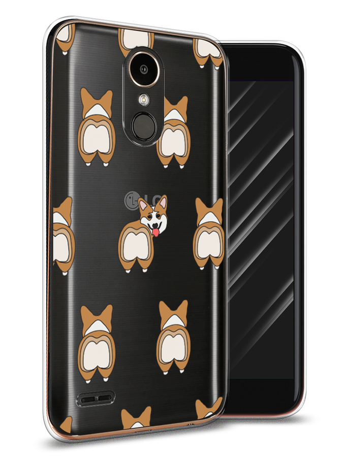 

Чехол Awog на LG K10 2017 "Милый корги фон", Белый;бежевый;коричневый, 81350-2