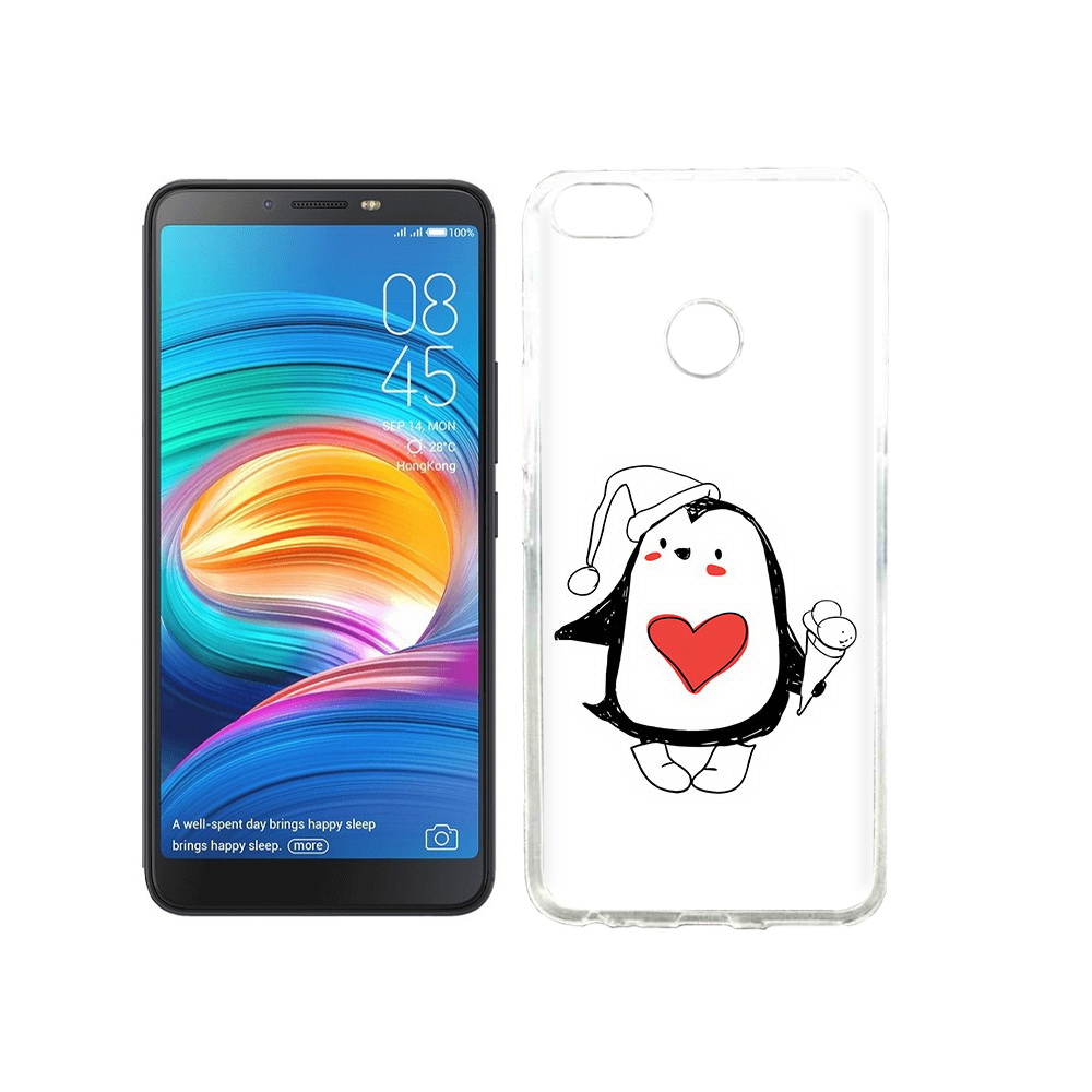 

Чехол MyPads Tocco для Tecno Camon X Пингвин с мороженым, Прозрачный, Tocco