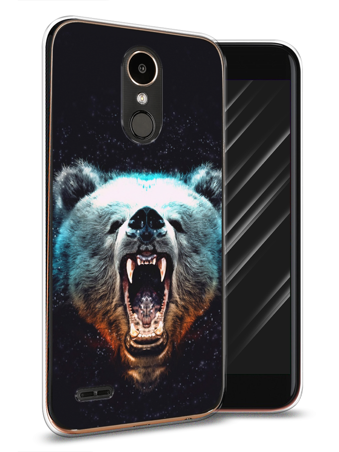 

Чехол Awog на LG K10 2017 "Медведь", Коричневый;голубой;черный, 81350-2