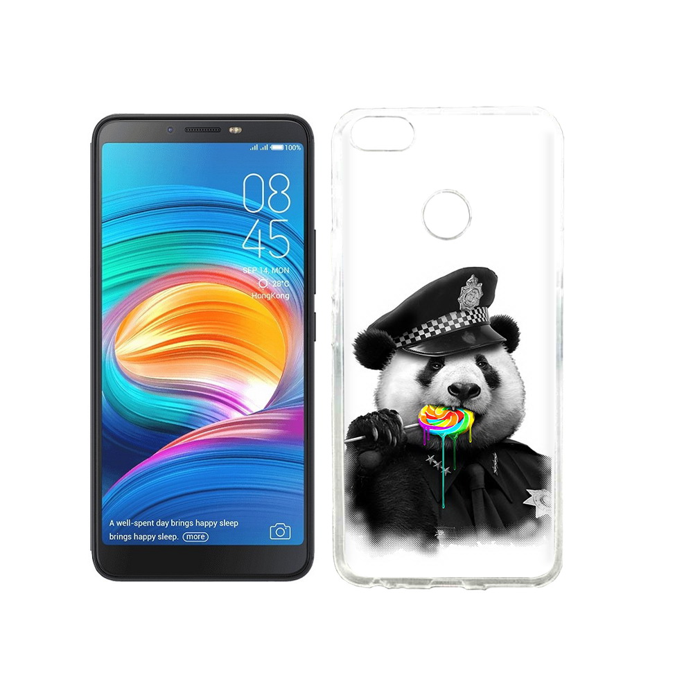 

Чехол MyPads Tocco для Tecno Camon X Панда полиция, Прозрачный, Tocco
