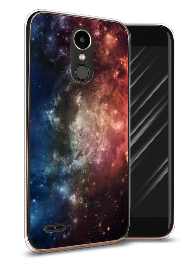 

Чехол Awog на LG K10 2017 "Космос", Синий;бежевый;красный, 81350-4