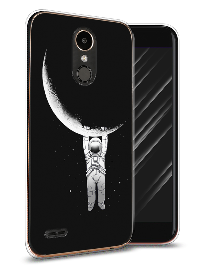 

Чехол Awog на LG K10 2017 "Космонавт", Белый;черный, 81350-4