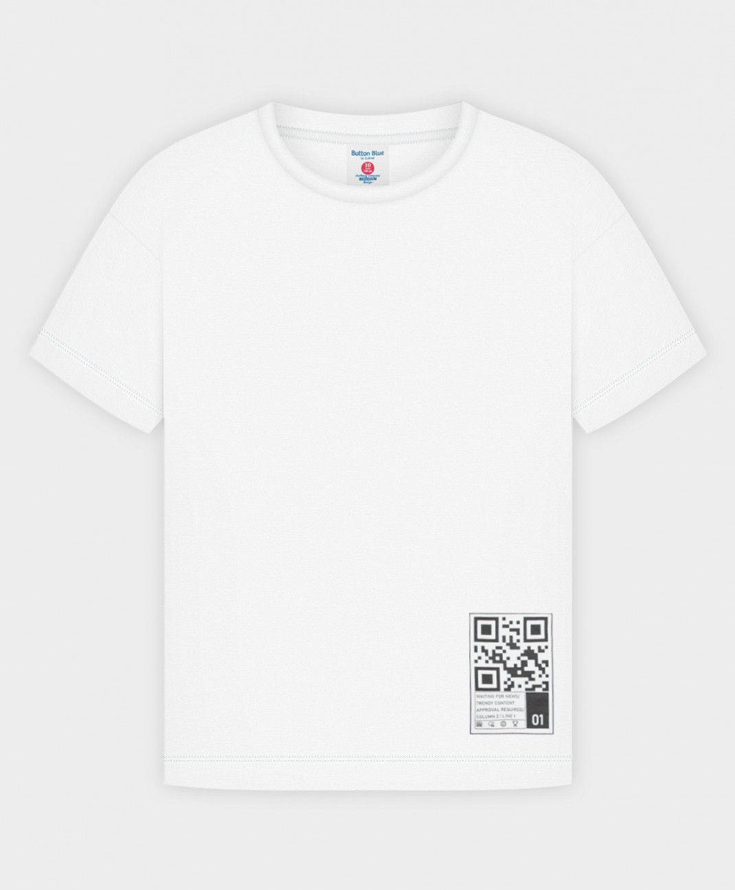 

Футболка детская Button Blue 222BBBS12020200 цв. белый р. 158, 222BBBS12020200