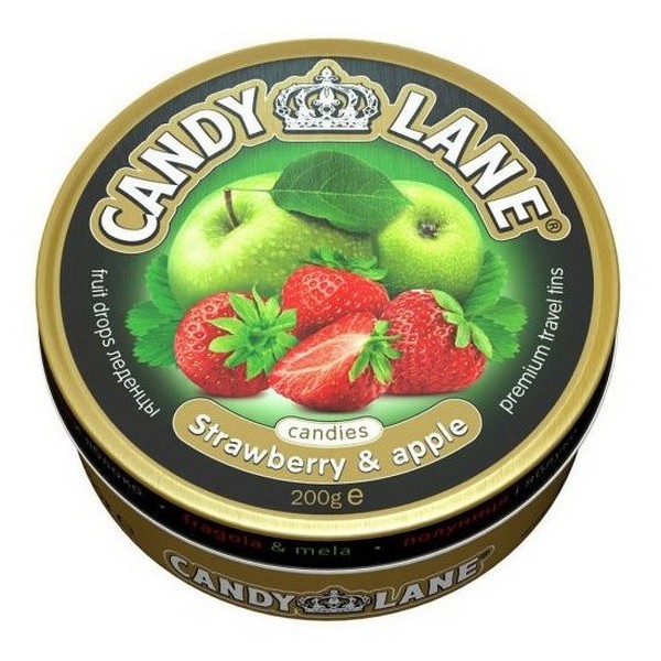 

Леденцовая карамель Candy Lane клубника и яблоко 200 г