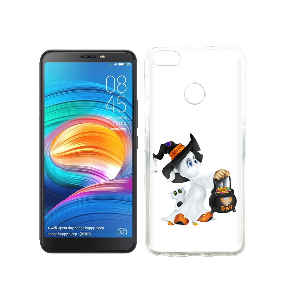 

Чехол MyPads Tocco для Tecno Camon X Маленький призрак, Прозрачный, Tocco