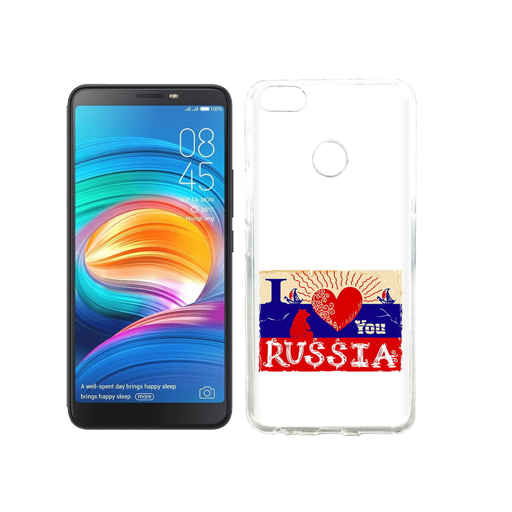 

Чехол MyPads Tocco для Tecno Camon X Люблю Россию, Прозрачный, Tocco