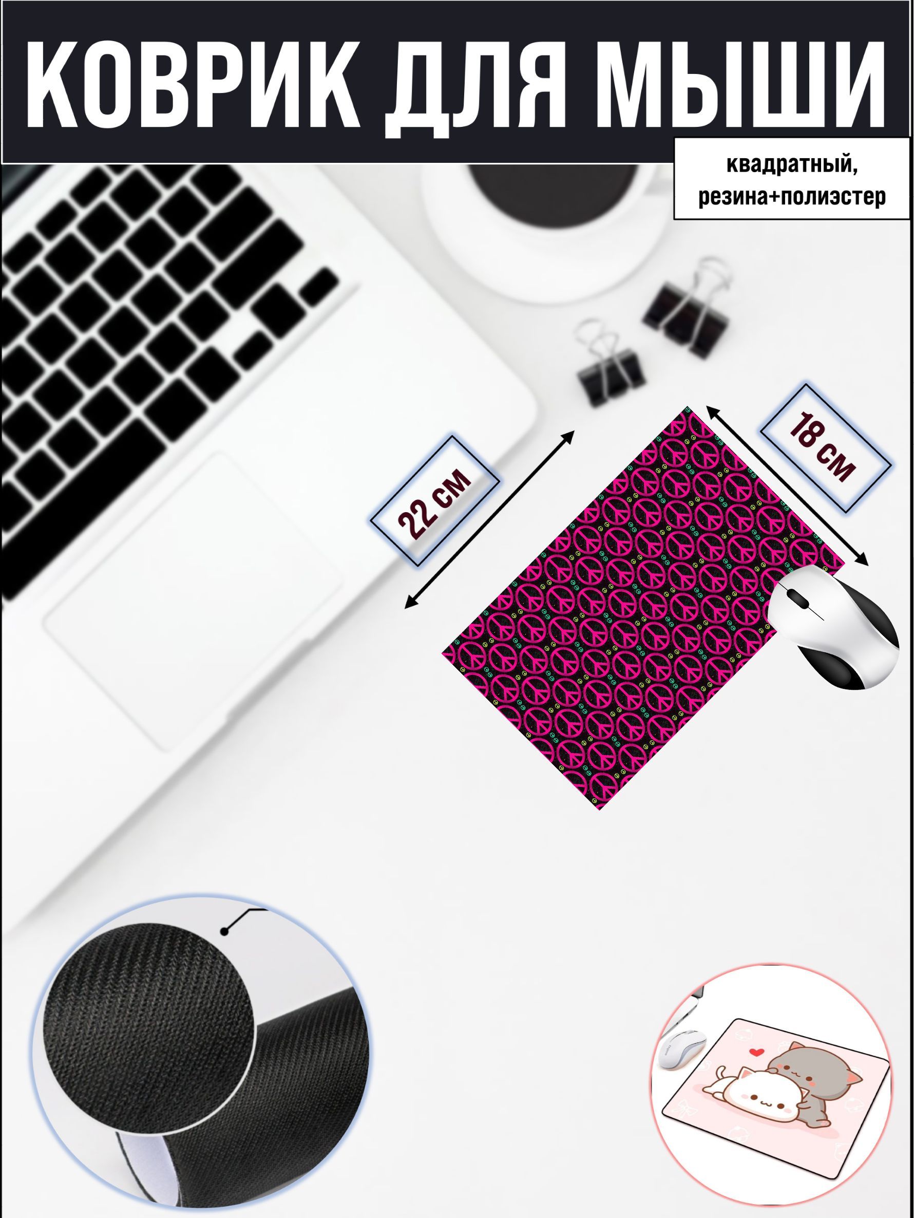 

Коврик для мыши NoBrand RS2090, Рисунок, RS2090