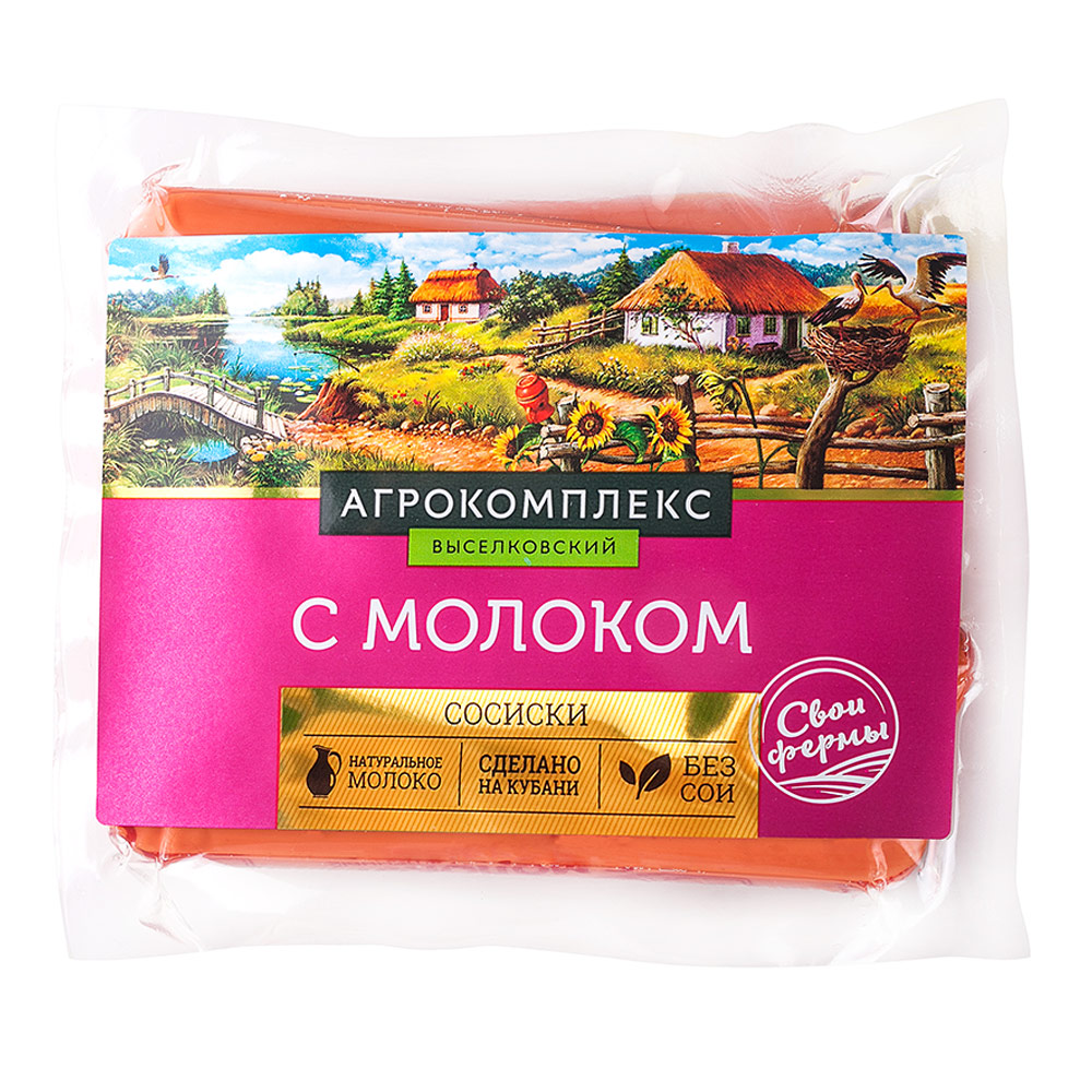 

Сосиски Агрокомплекс куриные с молоком 500 г