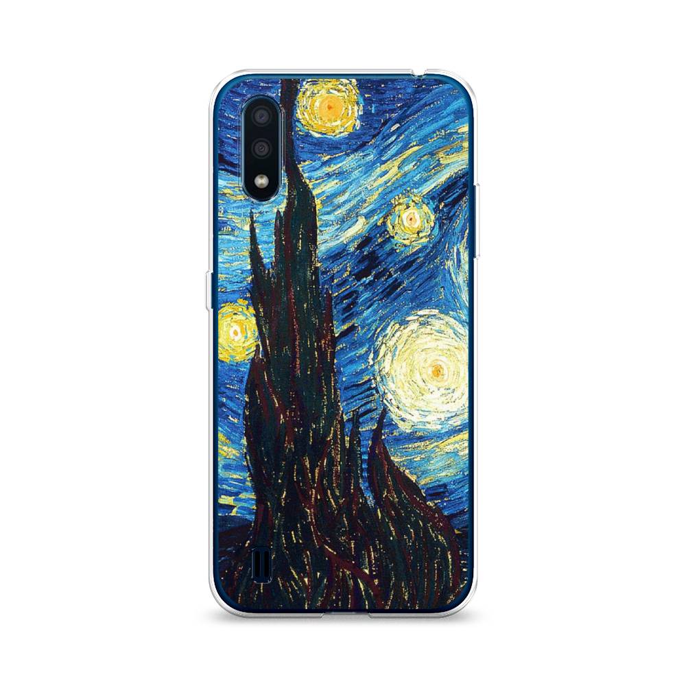 

Чехол Awog на Samsung Galaxy M01 / Самсунг M01 "Ван Гог Звездная ночь", Желтый, 2101150-9
