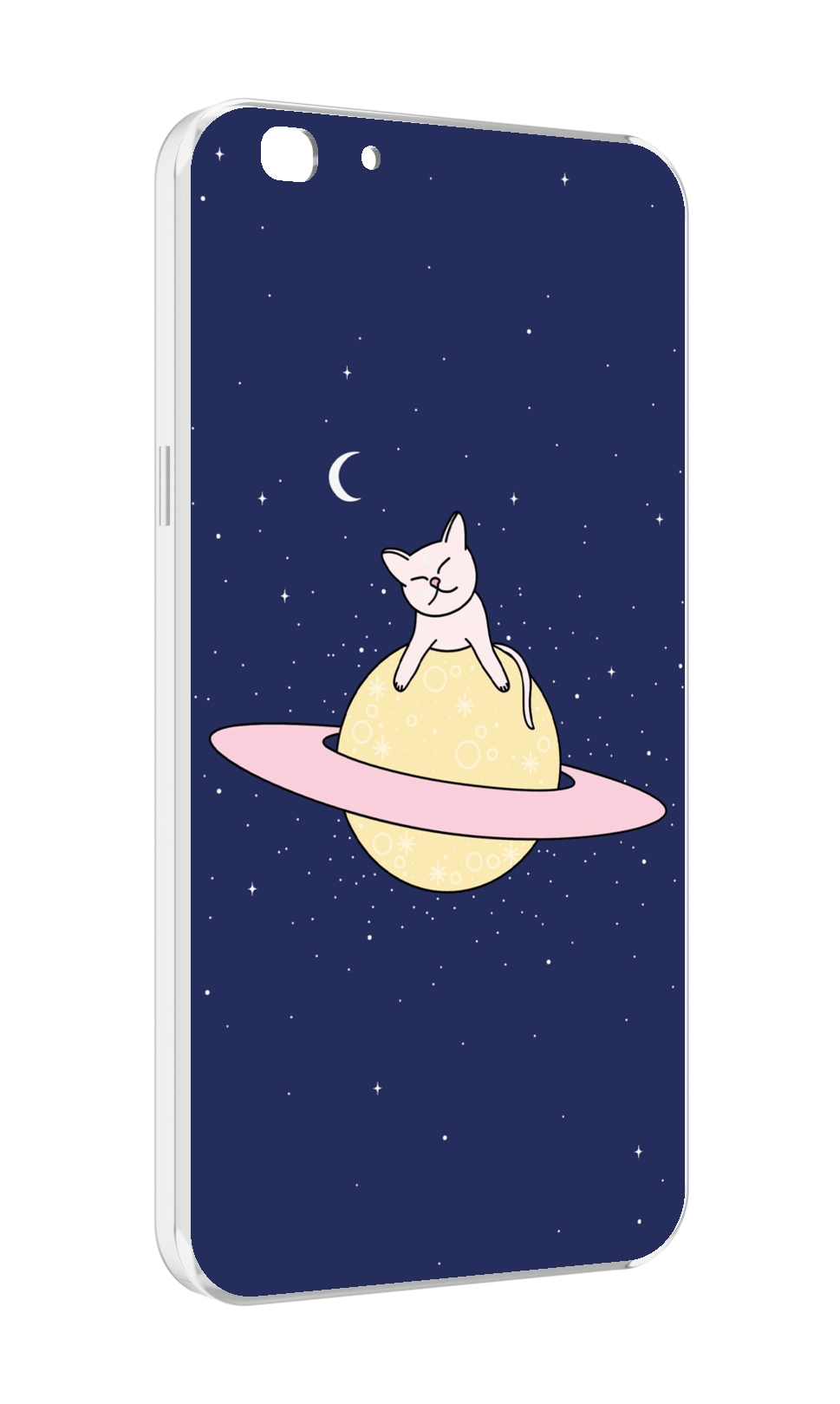 

Чехол MyPads котик на планете для Oppo A77/F3 (2017 год), Прозрачный, Tocco