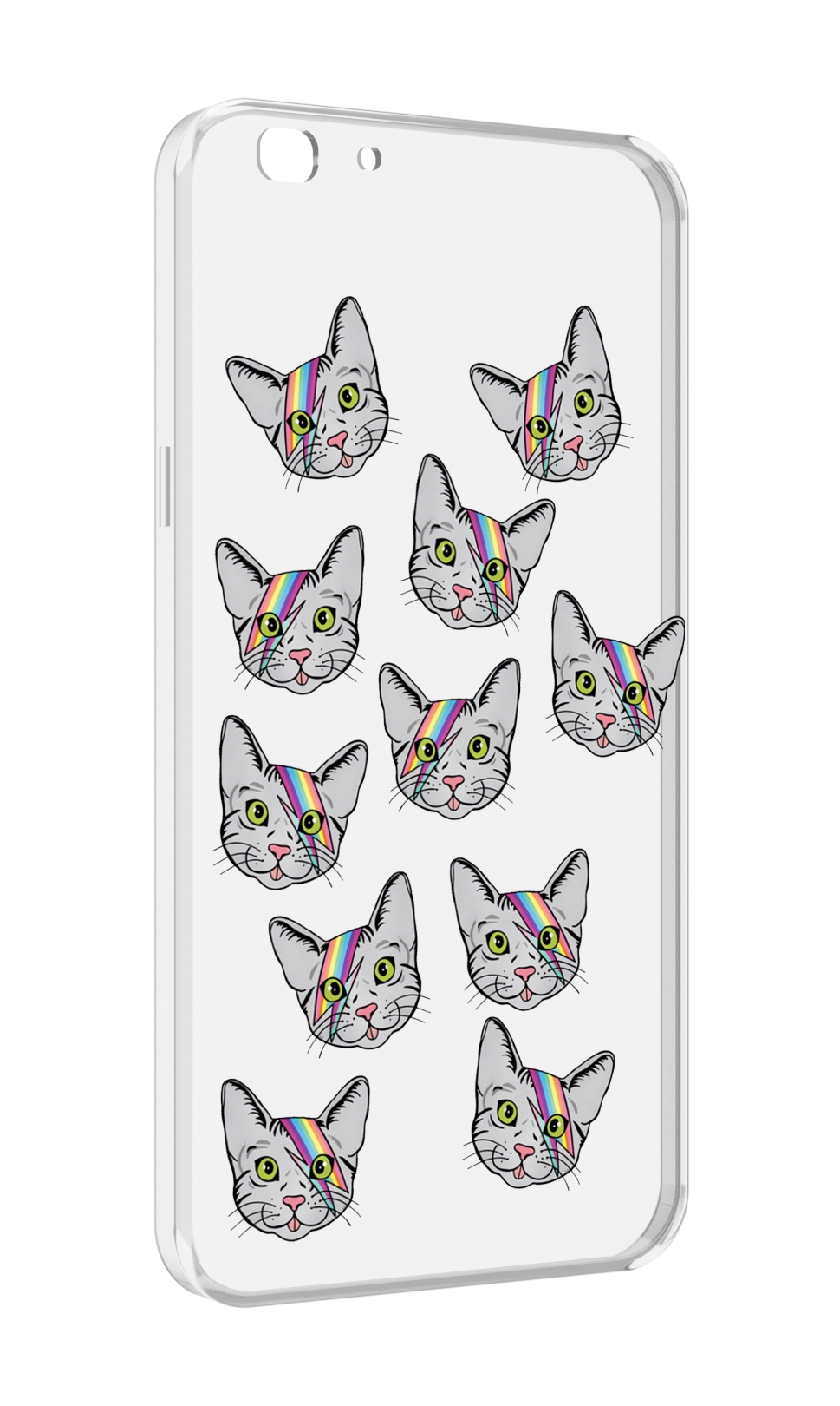 

Чехол MyPads кот-с-молнией-на-лбу для Oppo A77/F3 (2017 год), Прозрачный, Tocco