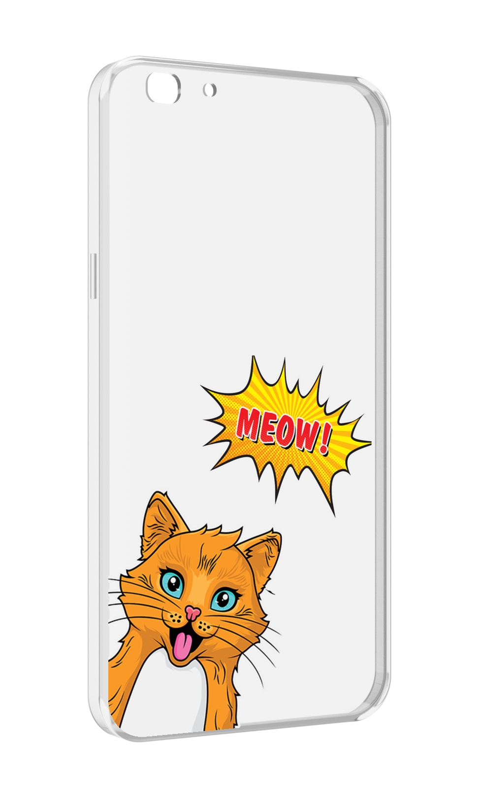 

Чехол MyPads кот-мяу детский для Oppo A77/F3 (2017 год), Прозрачный, Tocco