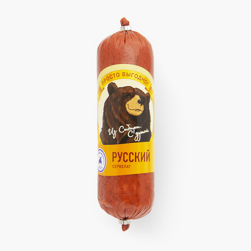 

Колбаса Просто выгодно! Сервелат Русский варено-копченая 350 г