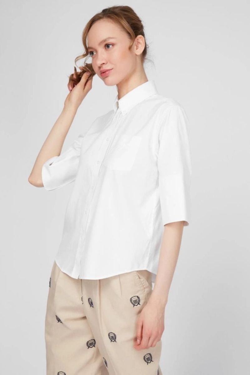 

Рубашка женская GANT 4300038 белая 42 EU, Белый, 4300038