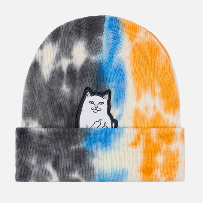 фото Шапка мужская ripndip lord nermal tie-dye rndtdb03 голубая, one size