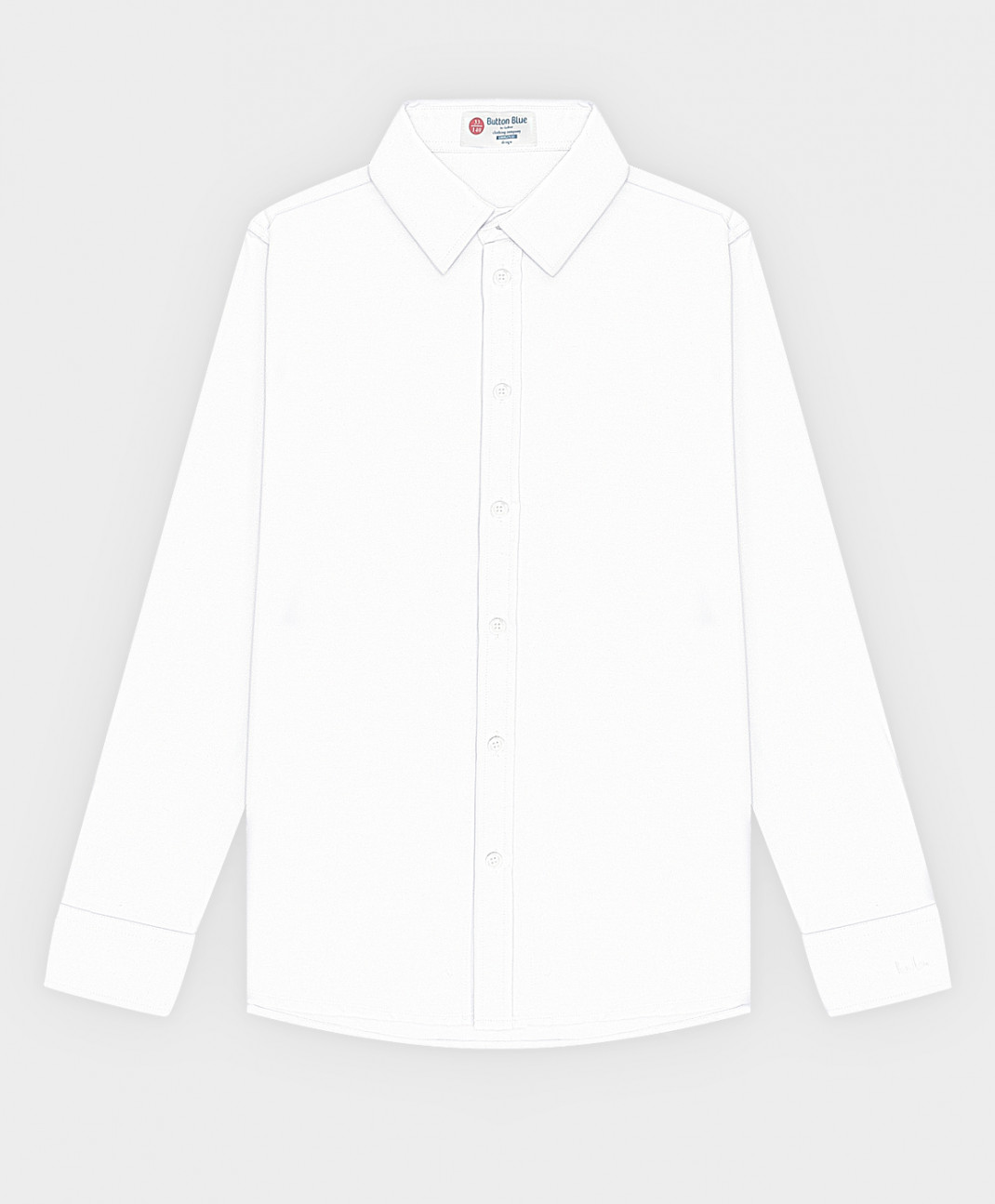 

Рубашка детская Button Blue 222BBBS23020200 цв. белый р. 140, 222BBBS23020200