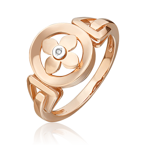 

Кольцо из золота р.17 PLATINA jewelry 01-5606-00-101-1111, бриллиант, 01-5606-00-101-1111