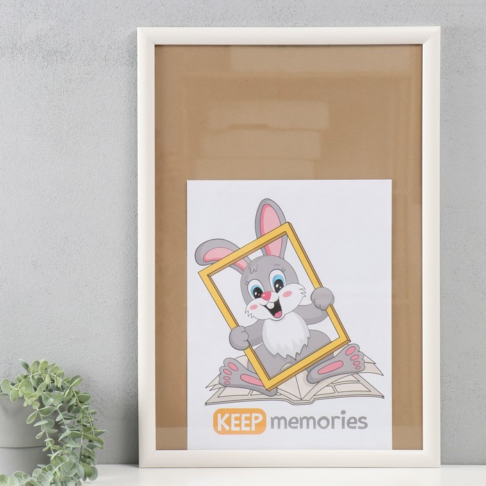

Фоторамка Keep memories 069-283 пластик 40х60 см, Белый