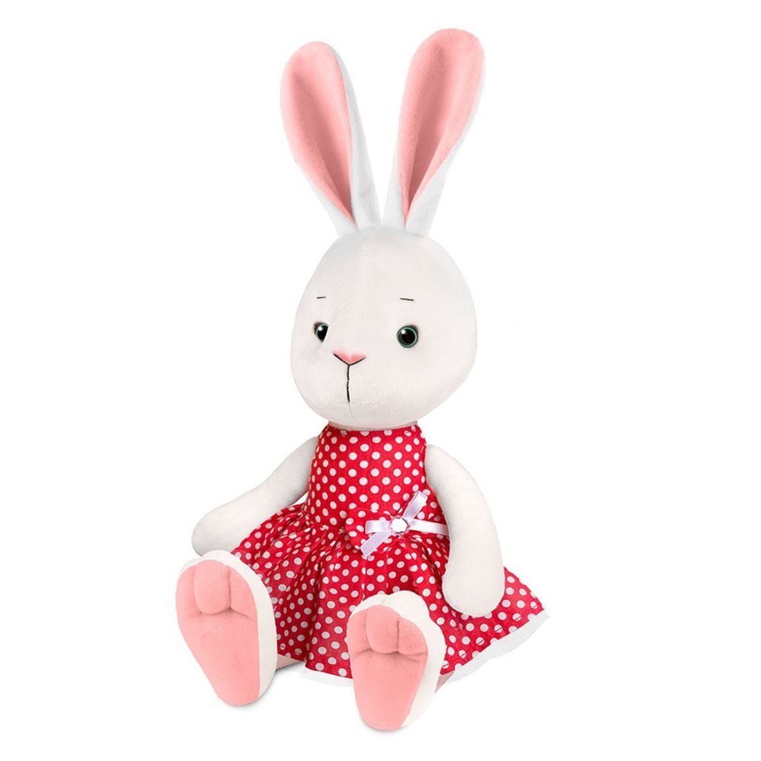фото Мягкая игрушка maxitoys крольчиха молли в красном платье 20 см, mt-mrt02225-4-20