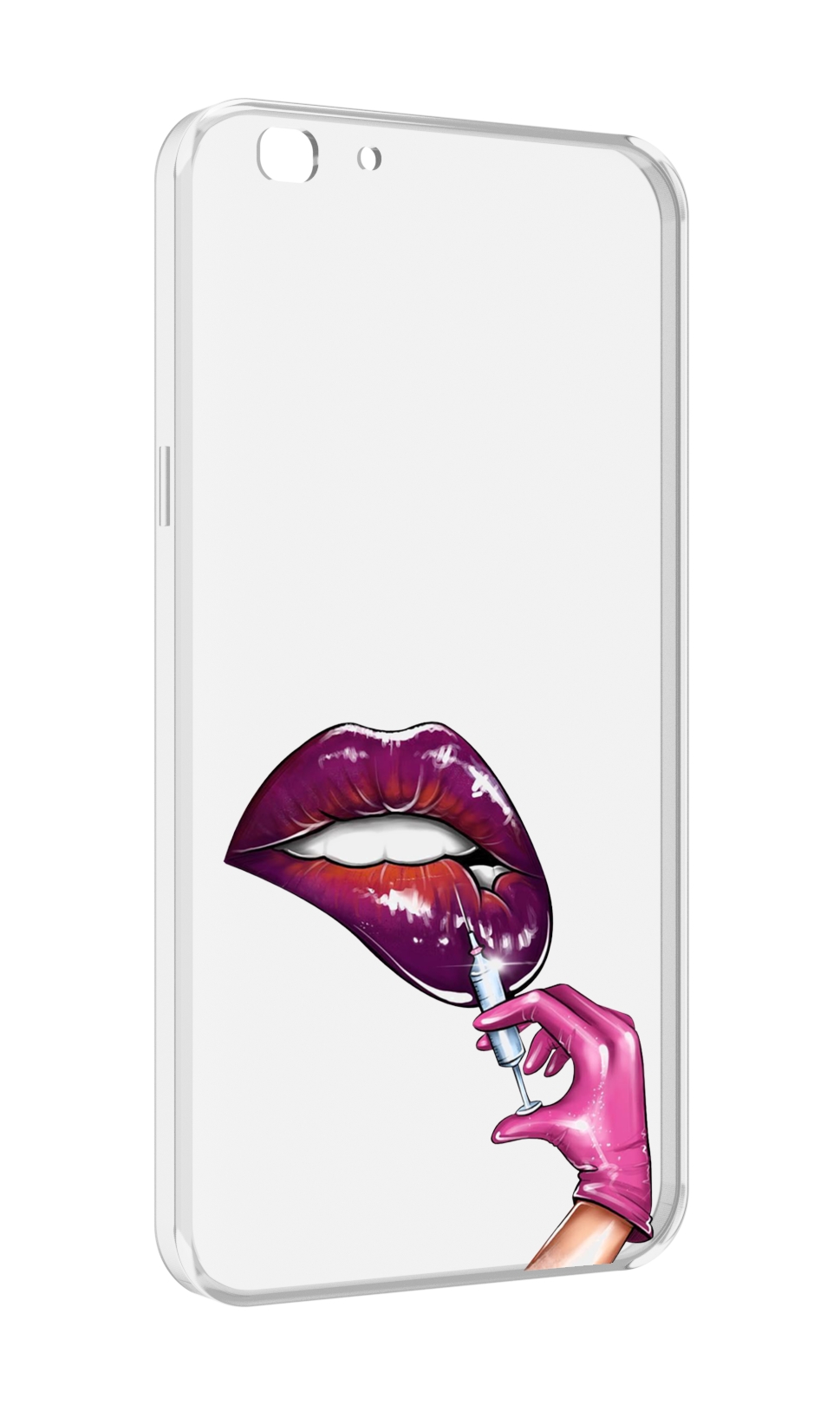 

Чехол MyPads качаем-губы для Oppo A77/F3 (2017 год), Прозрачный, Tocco