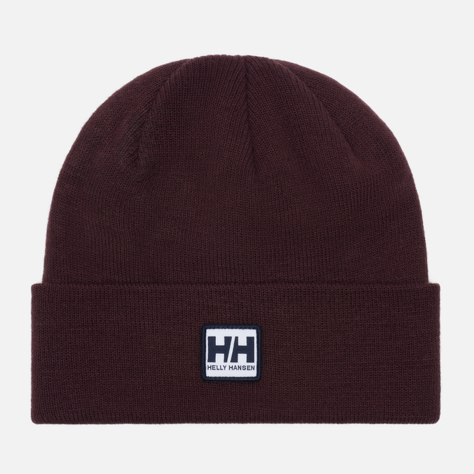 фото Шапка мужская helly hansen urban cuff beanie коричневая, one size