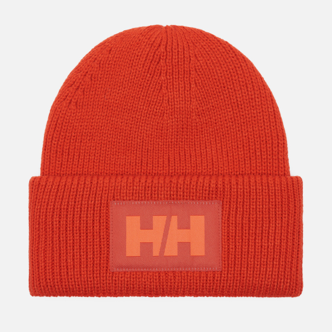 фото Шапка мужская helly hansen hh box beanie оранжевая, one size