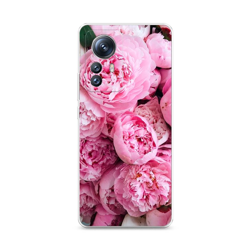 

Чехол на Xiaomi 12S Pro "Розовые пионы", Бежевый;розовый, 316150-2
