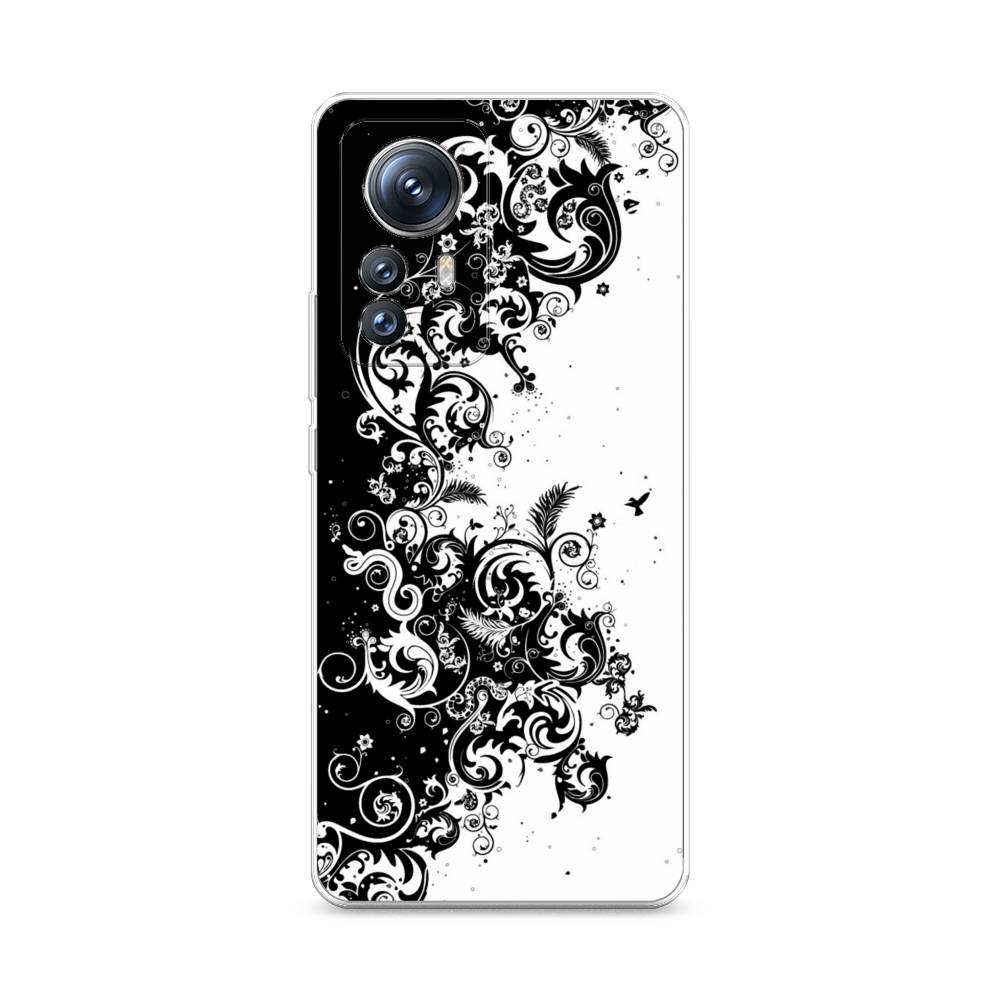 

Чехол на Xiaomi 12S Pro "Черно белый узор", Белый;черный;серый, 316150-3